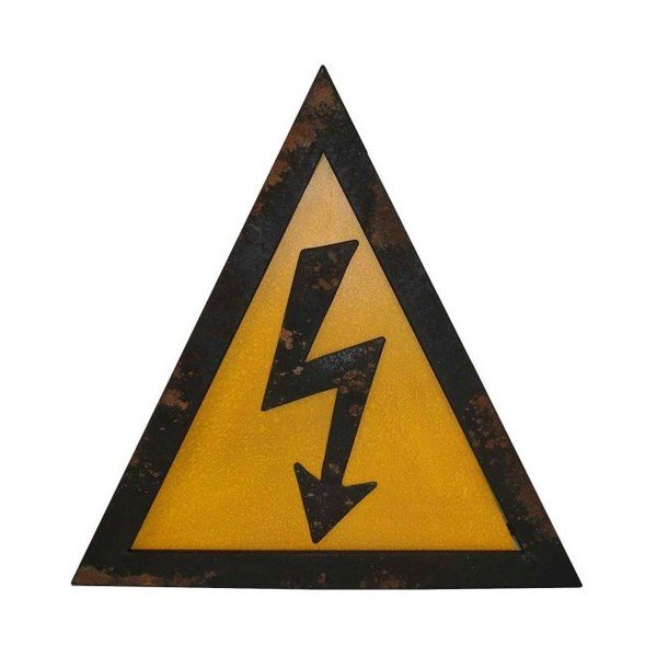 Insegna a parete in metallo Electricite - Antic Line