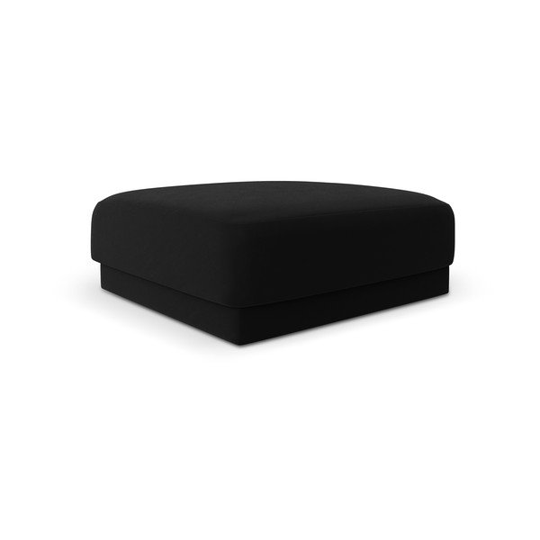 Sgabello in velluto nero Miley - Micadoni Home
