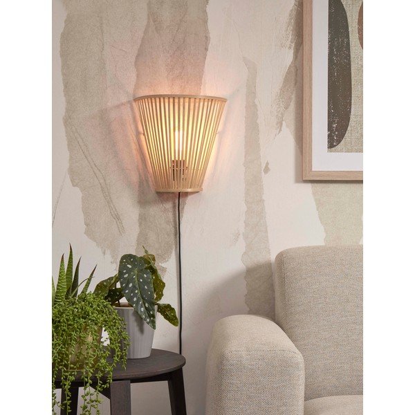 Lampada da parete in colore naturale Merapi - Good&Mojo-image-1