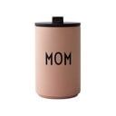 Tazza termica rosa e beige da 350 ml Mom - Design Letters