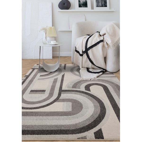 Tappeto greige 80x150 cm Nova Retro Grey – Asiatic Carpets-image-1
