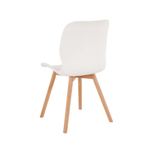 Set di sedie da pranzo in plastica bianca 2 pz Lance - Støraa-image-4