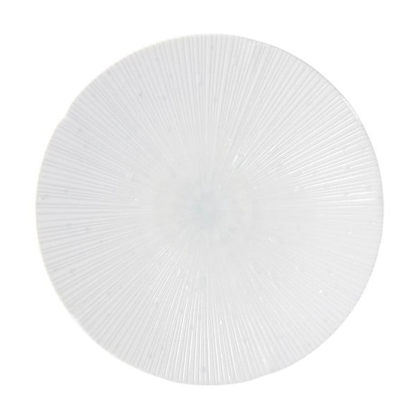 Piatto in ceramica azzurra ø 24,4 cm ICE WHITE - MIJ