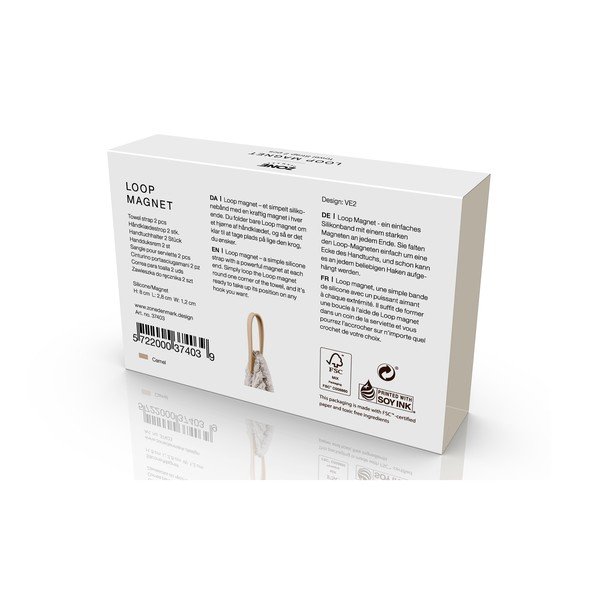 Set di ganci per asciugamani senza foratura beige 2 pz Loop – Zone-image-4