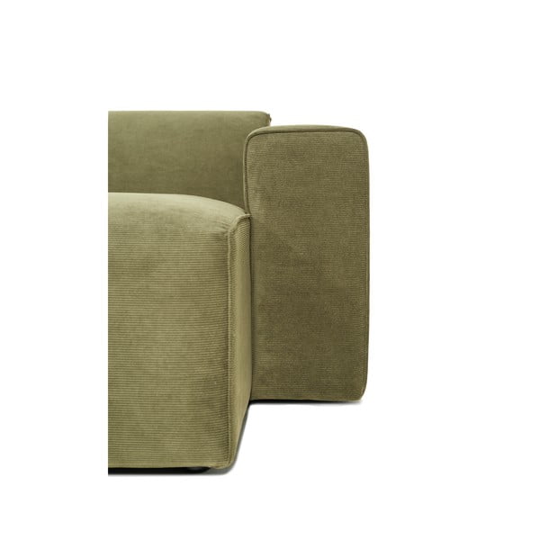 Divano angolare in velluto a coste verde (angolo destro) Sting - Scandic-image-4