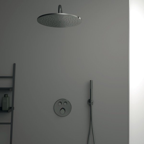 Soffione doccia argentato effetto lucido in metallo IdealRain - Ideal Standard-image-3