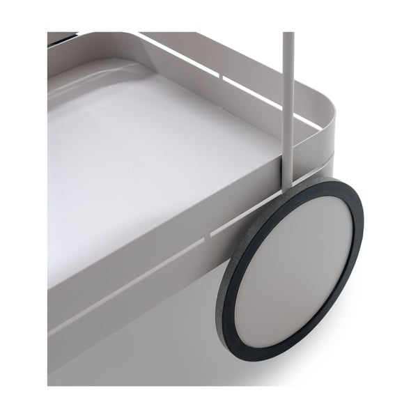 Tavolino da servizio in metallo su ruote 74x42 cm Gin & Trolley – Spinder Design-image-4