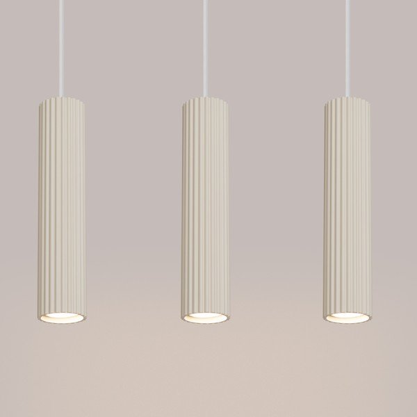 Lampadario color crema Gleam – Sollux-image-4