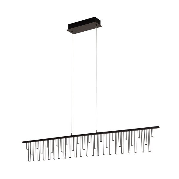 Lampadario LED color argento lucido in alluminio con intensità regolabile Stellar – Nova Luce