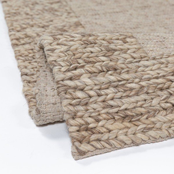 Tappeto di colore naturale in misto lana tessuto a mano 200x290 cm Rue – Flair Rugs-image-3
