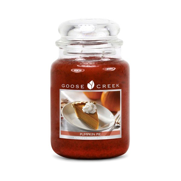 Candela profumata in vaso di vetro Pumpkin Pie, 150 ore di combustione - Goose Creek