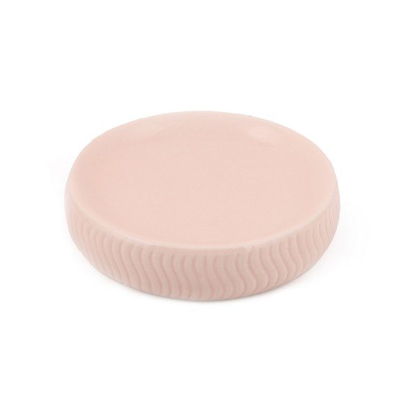 Set di accessori da bagno in ceramica rosa Merlin - Mioli Decor-image-3
