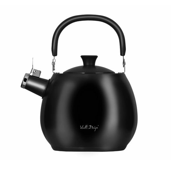 Teiera in acciaio inox nero con stantuffo , 2,5 l Bolla - Vialli Design