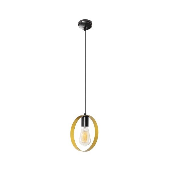 Lampada a sospensione in metallo nero e oro Opviq luci Simeon - Opviq lights-image-2