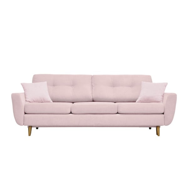 Divano letto rosa con gambe leggere Rose - Mazzini Sofas