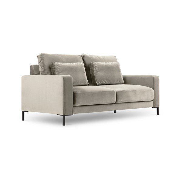 Divano in velluto beige Seine, 158 cm - Interieurs 86-image-2