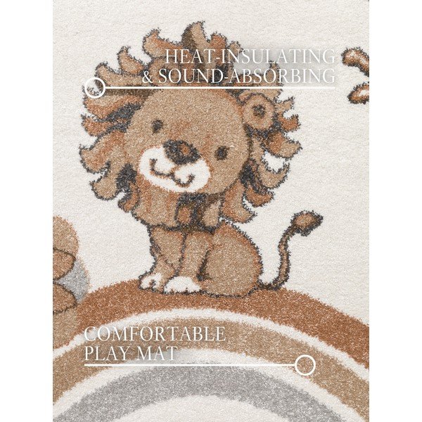 Tappeto per bambini crema ø160 cm Roar like a Lion - Villeroy&Boch-image-2