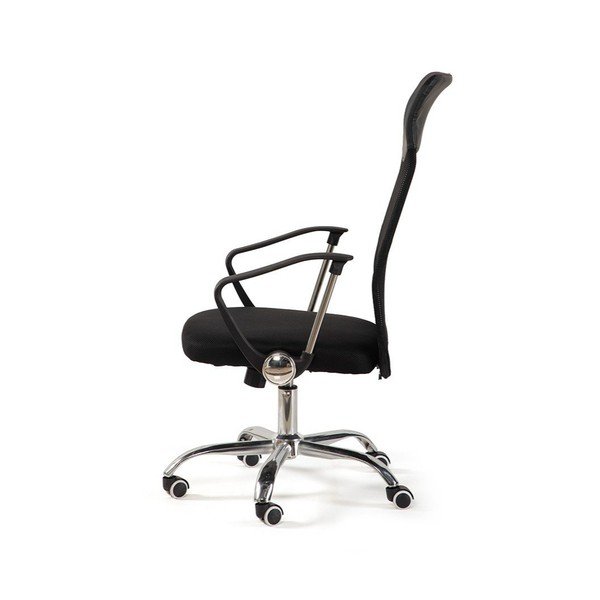 Sedia da ufficio nera in imbottito Arco – Bonami Essentials-image-3