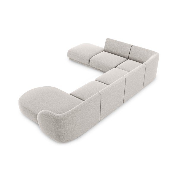 Divano angolare grigio chiaro (angolo sinistro) Miley - Micadoni Home-image-4