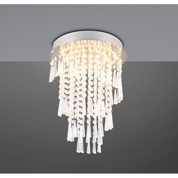 Plafoniera LED in argento ø 30 cm Pomp - Reality-image-3