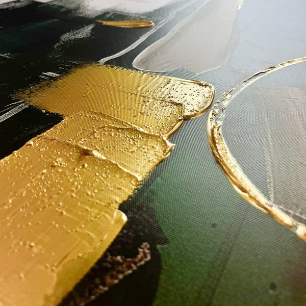 Quadro con elementi dipinti a mano 70x100 cm For – Styler-image-3