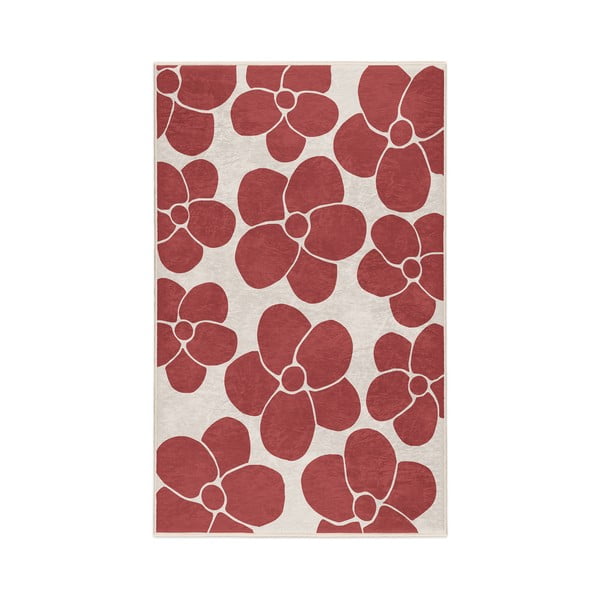 Tappeto rosso lavabile 120x180 cm Red Meadow – Mila Home