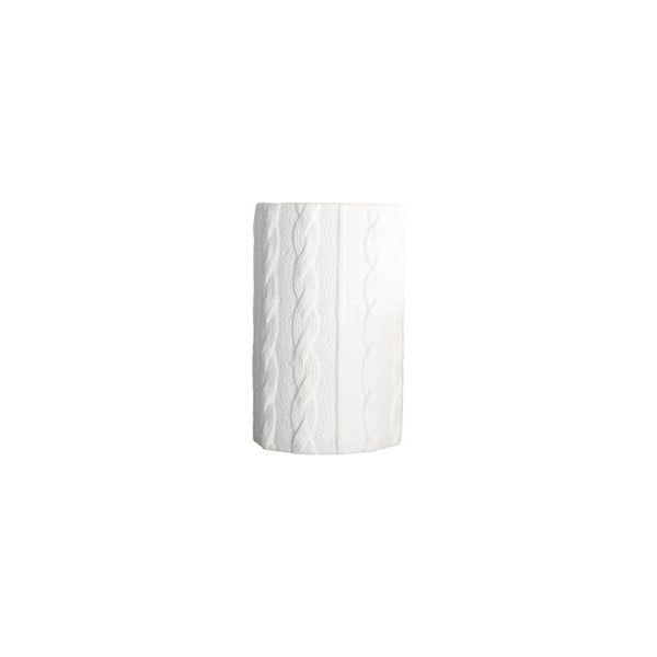 Váza Knitted, white, 24 cm