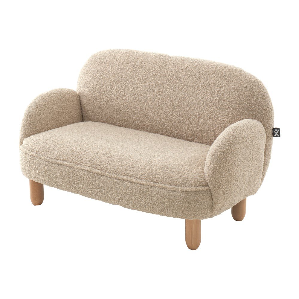 Divano per bambini beige con rivestimento in bouclé 89 cm Rocky – Vipack | Divani per bambini