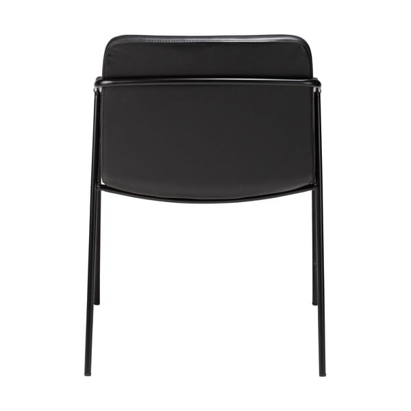 Sedia da pranzo in similpelle nera Boto - DAN-FORM Denmark-image-4