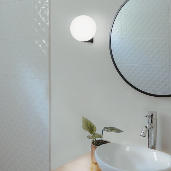 Lampada da parete nera , ø 15 cm Obi - SULION-image-1