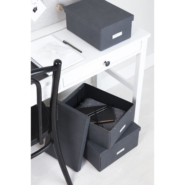 Scatola di stoccaggio con coperchio Karin - Bigso Box of Sweden-image-1