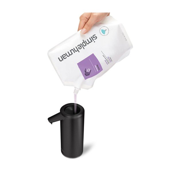 Dispenser di sapone in acciaio touchless nero opaco da 266 ml - simplehuman-image-2