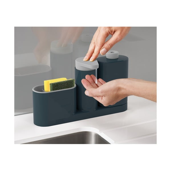 Distributore di detersivo grigio SinkBase Plus - Joseph Joseph-image-4