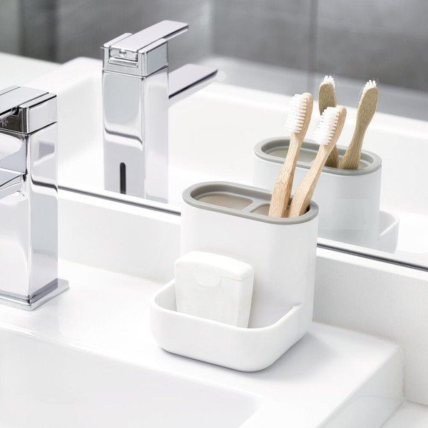 Organizzatore cosmetico bianco Cade - iDesign-image-1