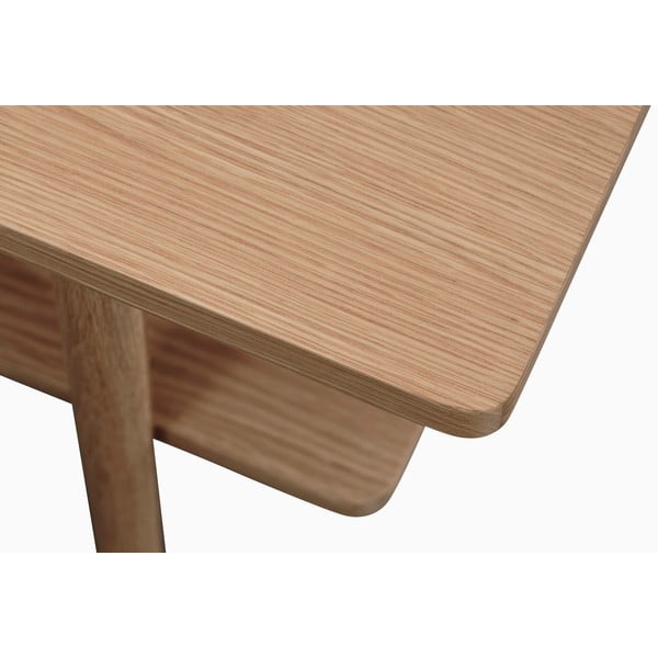 Tavolino con piano in rovere decorato in colore naturale 60x120 cm Ponza - Unique Furniture-image-4