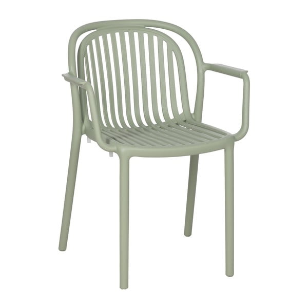 Sedia da pranzo verde in plastica impilabile Alia – Ixia