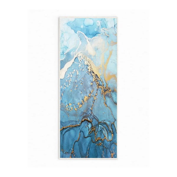 Tappeto blu lavabile 80x150 cm Blue Waves - Oyo Concept