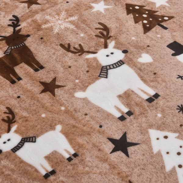 Set copripiumino e federa marrone in micropile per letto singolo 140x200 cm Nordic Fairytale – My House-image-1