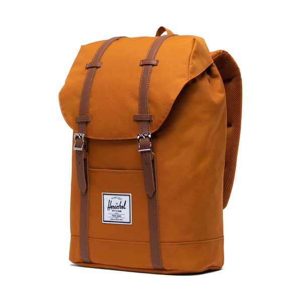 Zaino arancione con cinghie marroni , 19,5 l Retreat - Herschel-image-1