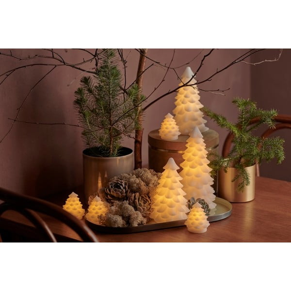 Decorazione natalizia luminosa bianca 4 pz ø 6,5 cm Carla – Sirius-image-2