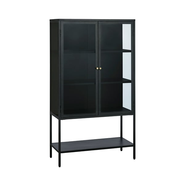 Vetrina nera in metallo 88x132 cm Carmel - Unique Furniture-image-2