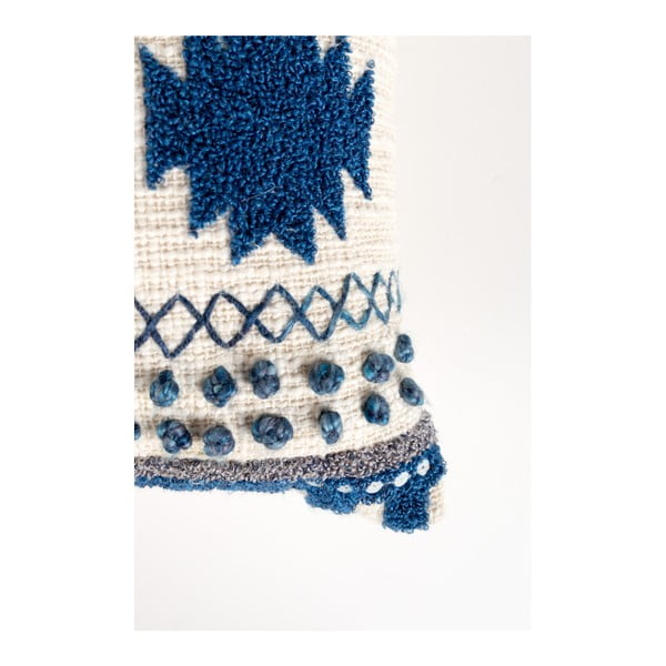 Modrý polštář s výplní Zuiver Sala, 65 x 30 cm-image-3