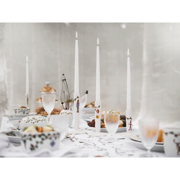 Portacandele natalizio in ceramica bianca, altezza 20 cm Hammershøi - Kähler Design-image-1