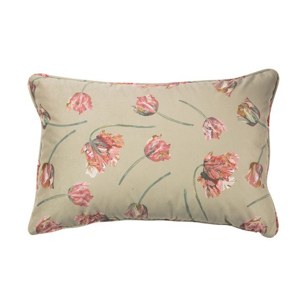 Cuscino in velluto beige, 60 x 40 cm Vogue - BePureHome