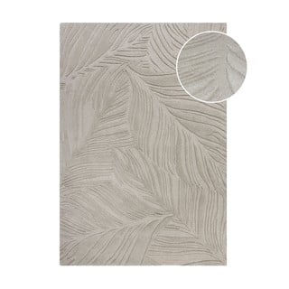 Tappeto in lana grigio 160x230 cm Lino Leaf - Flair Rugs