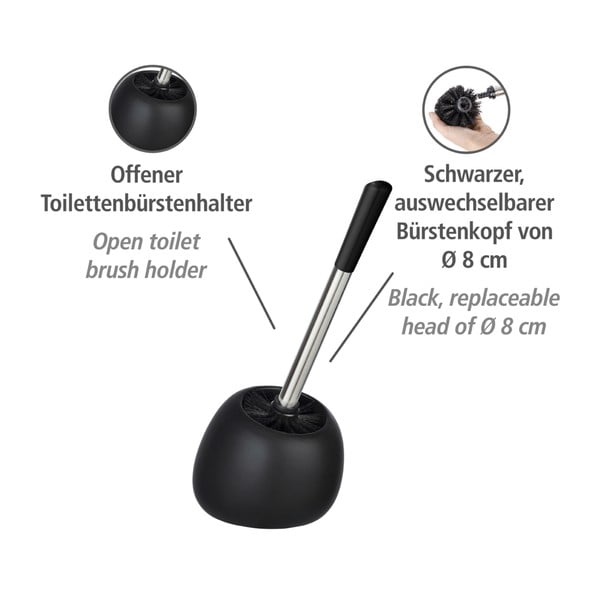 Scopino in ceramica nera Polaris - Wenko-image-4