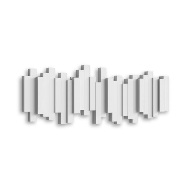 Appendiabiti da parete in plastica bianca Sticks - Umbra-image-3