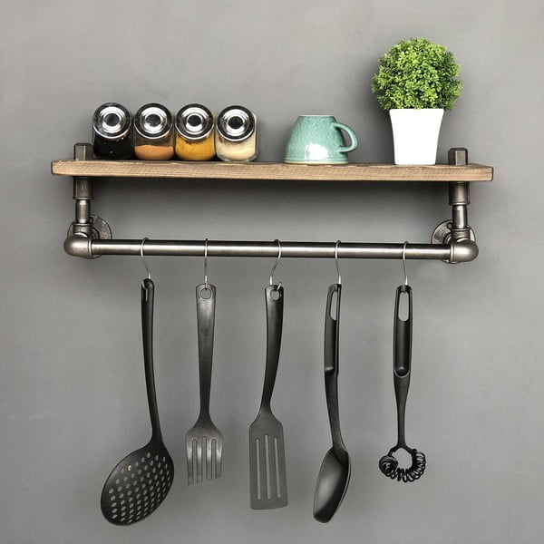 Mensola in legno con ganci Raffan Pipe BoruRaf - Evila Originals-image-4