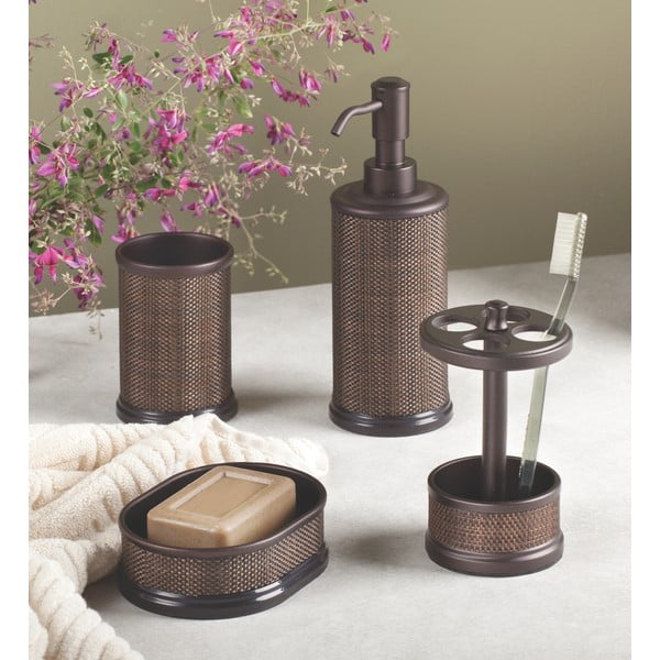 Tazza marrone per spazzolini da denti Twillo - iDesign-image-1