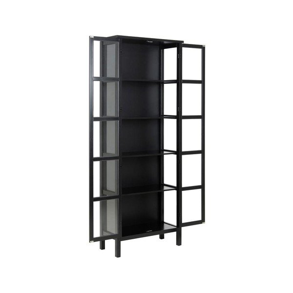 Černá vitrína Actona Eton, výška 210 cm-image-3